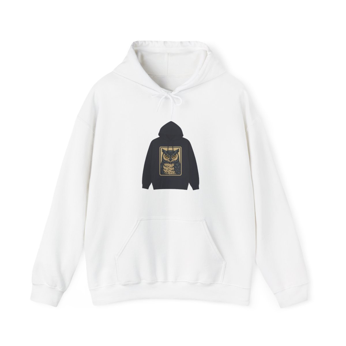 Wise Night Owl Graphic Pullover Hoodie