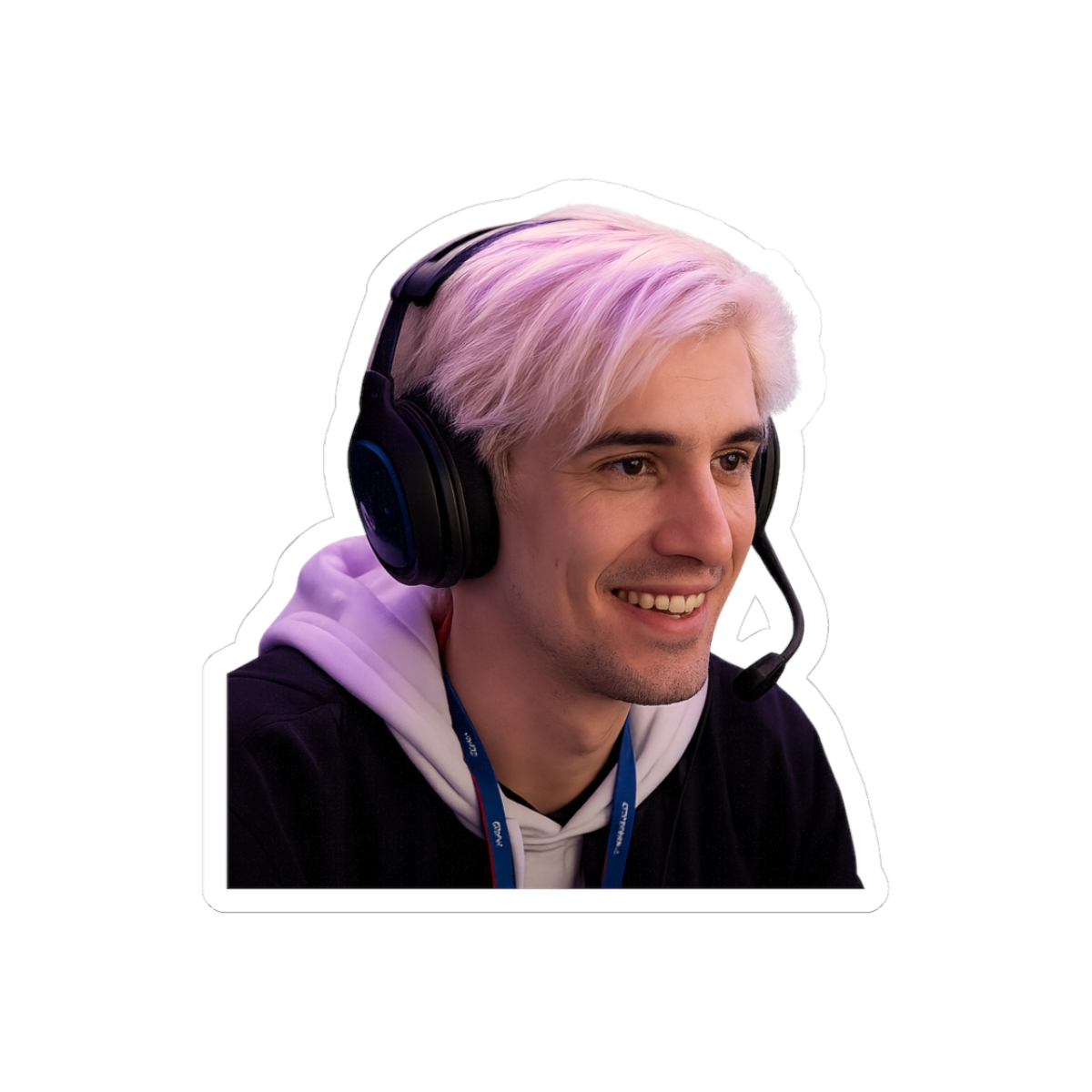 xQc Profile Picture Gaming Sticker