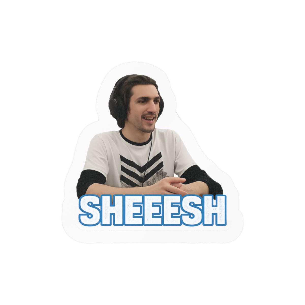 XQc Sheesh Funny Sticker | Bold Vinyl Decal