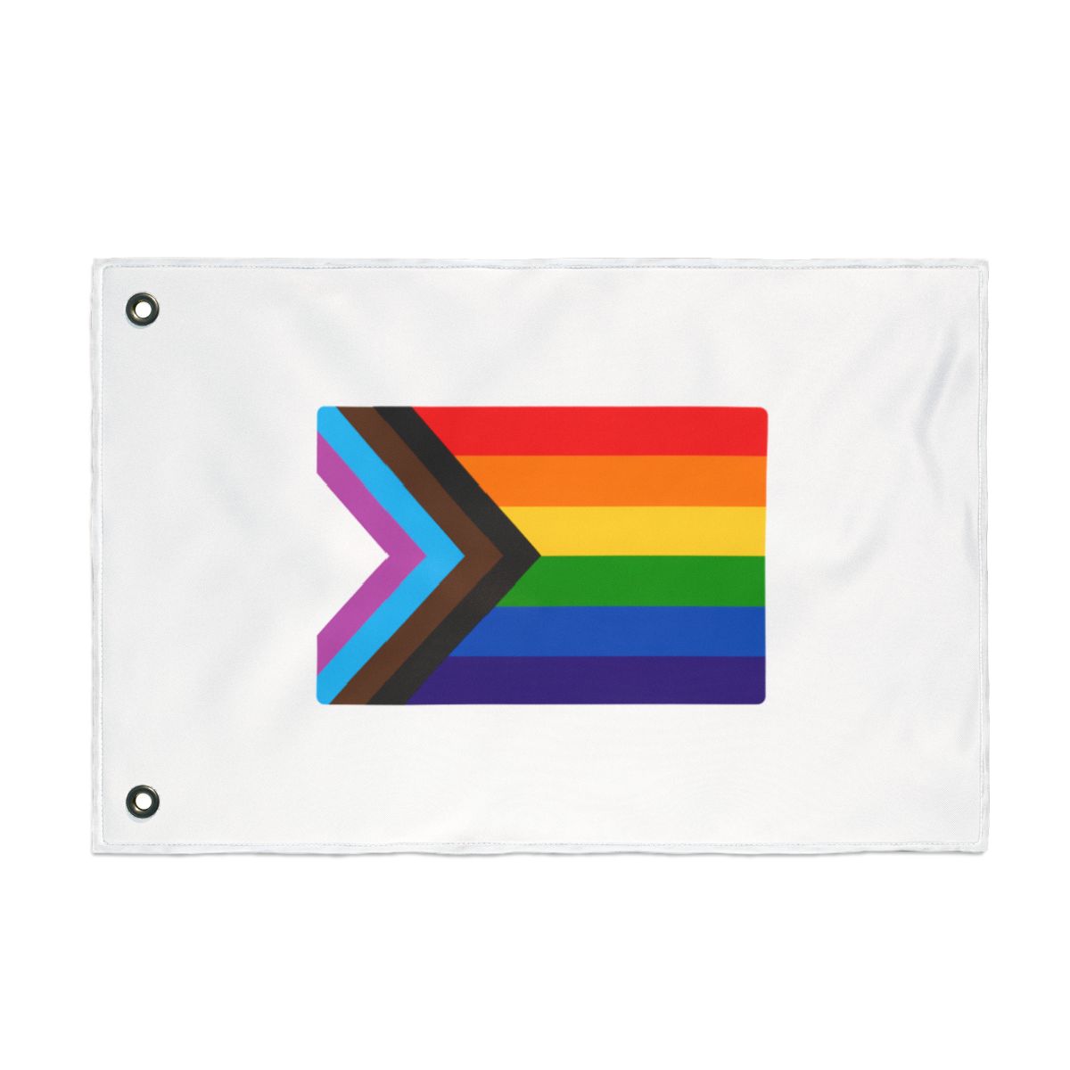 Progress Pride Flag Gold Enamel Pin