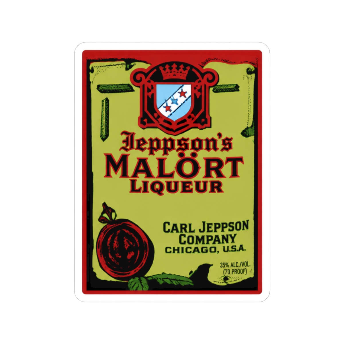 Malort Matte Vinyl Sticker