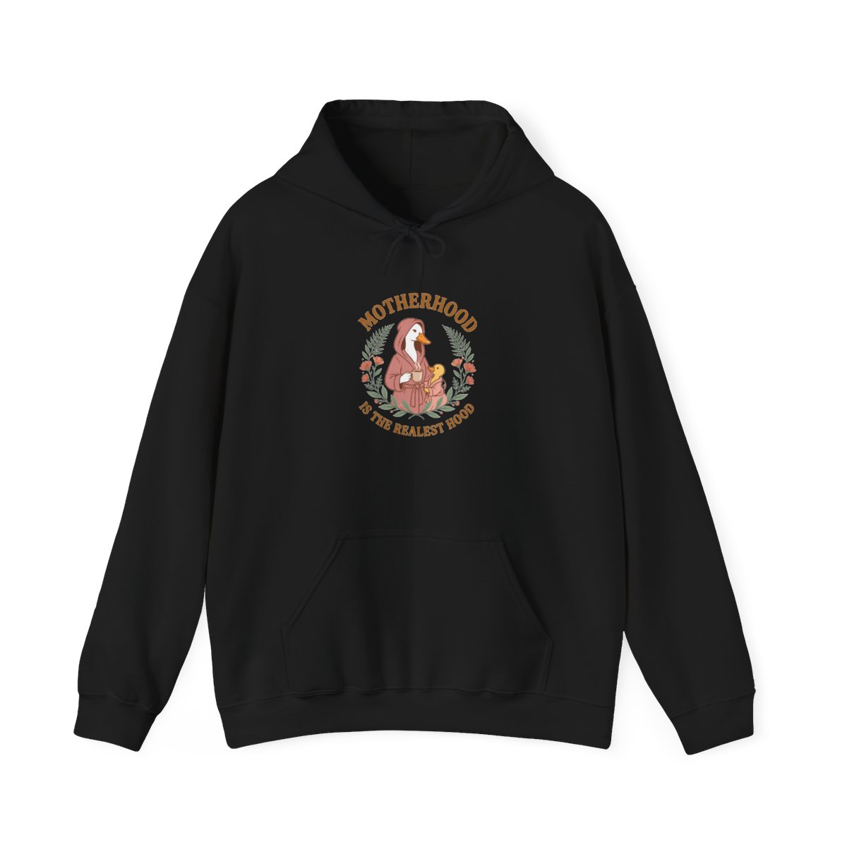 Motherhood is the Realest Hood PNG Hoodie